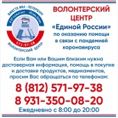 Волонтерский центр "Единой России" готов оказать помощь