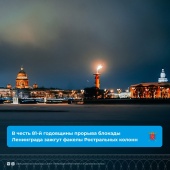 Поздравление губернатора А. Д. Беглова и председателя Законодательного Собрания А. Н. Бельского с Днём прорыва блокады Ленинграда
