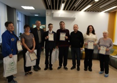 Наградили наших спортсменов  