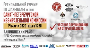 Региональный турнир по шахматам на приз Санкт-Петербургской избирательной комиссии
