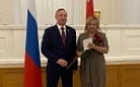 Поздравляем И.В. Русаловскую с получением нагрудного знака "За гуманизацию школы Санкт-Петербурга"