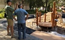 Красивый и уютный двор на Тихорецком проспекте